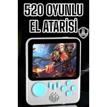 Mini Atari El Atarisi 3.5 Inç Ekran Çift Konsol 666 Adet Retro Oyun Gameboy El Atarisi