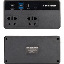 4 USB + Type-C Girişli Araç Power Inverter