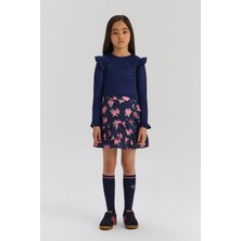 Bg Store Kız Çocuk Lacivert Tshirt