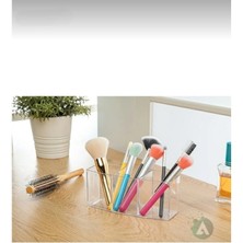 Şeffaf 3 Bölmeli Organizer Takımı, Krem Renk, Düzenli ve Şık Saklama Çözümü