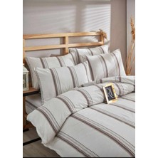 Totem Çift Kişilik Desenli Nevresim Takımı Lastikli Çarşaf ve 2 Adet Yastık Kılıfı