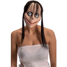 Korkunç Ürpertici Uzun Saçlı Momo Maskesi