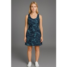 Kadın Lacivert Askılı ELBISE-E2237