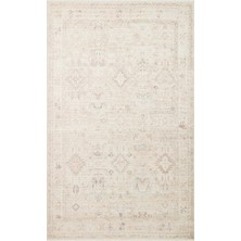 Eko Halı Grace GRC03 Beige Özel Dokuma Otantik Doku ve Renklere Sahip Vintage Desenli Makine Halısı