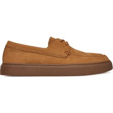 Calvin Klein Erkek Hibrit Bağcıklı Tekne Kahverengi Loafer HM0HM01892-GCX