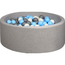Açık Gri Top Havuzu Xl, Mavi, Gri ve Beyaz Toplarla Eğlence Dolu Anlar