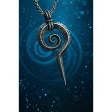 Sonsuzluk ve Ruhsal Gelişim Sembolü Spiral Yaşam Döngüsü Kolye