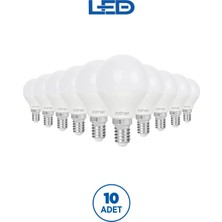 RTL09221-10 Rother G45 LED Ampul 6W E14 470 Lümen 3000K Sarı Işık Enerji Tasarruflu Ampul 10 Adet