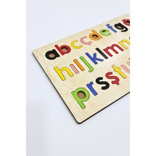 Ahşap Türkçe Küçük Harfler Alfabe Blokları Seti