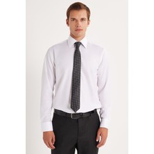 Erkek Regular Fit Beyaz Non-Iron %100 Pamuk Doğa Dostu Ekoteks Belgeli Ütü Gerektirmez Beyaz Gömlek