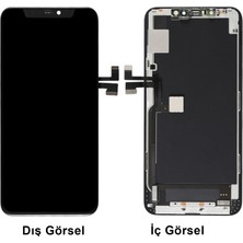 Nettech Teknonet Apple iPhone 11 Pro Max Uyumlu Gx OLED Lcd+Dokunmatik+Çıtalı