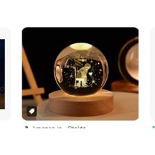 Sandalye ve Masa Temalı Erkek Figürlü Gece Işığı, Sıcak Sarı Aydınlatma