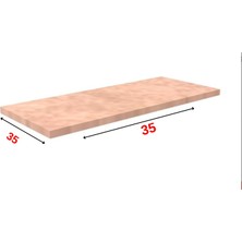Rafburada 35X35 Cm Ham MDF Dekoratif Ahsap Raf