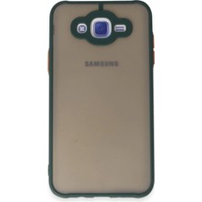 Samsung Galaxy J7 Kılıf Montreal Silikon Kapak - Yeşil