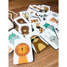 Hafıza ve Zeka Geliştiren Ahşap Eşleştirme Oyunu, Eğlenceli Öğrenme Seti