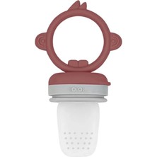 Bfs  Oioi Silikon Püre Meyve Sebze Emziği Velvet Rose / Powder Grey