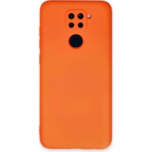 Xiaomi Redmi Note 9 Kılıf Nano Içi Kadife Silikon - Turuncu