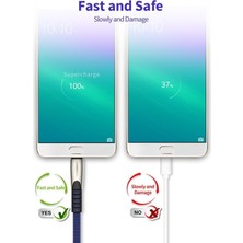 Metal Başlıklı Örgülü 1 M 3A Type-C Data & Hızlı Şarj Kablosu