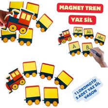 Eğlenceli Magnet Tren Harf ve Kelime Seti, Yaz Sil Özelliğiyle Öğrenmeyi Keyifli Hale Getirir
