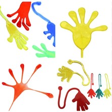 Elastik Yapışkan Eller Şaka Oyuncak, 4 Adet Eğlenceli Set