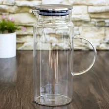 Çelik Kapaklı Vakumlu Borosilikat Cam Yağlık Sirkelik 1500 ml 1 Adet