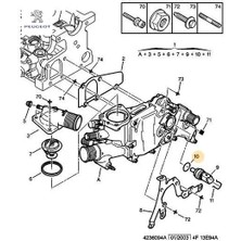 Su Sicaklik Müşür Contasi Partner Tepee Peugeot    Cıtroen, Peugeot 1338.G5