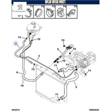 Yedek Su Depo Hortumu Peugeot    Peugeot 1307.XS