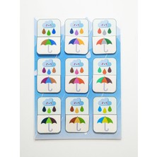 Renkleri Öğreten Çocuklar Için Hafıza ve Dikkat Geliştirici Oyun