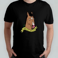 Pixxa Bojack Horseman Unisex %100 Pamuklu Bisiklet Yaka T-Shirt Model 5