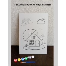 Ahşap Boyama Seti, Çocuklar Için Eğlenceli Etkinlik Malzemesi