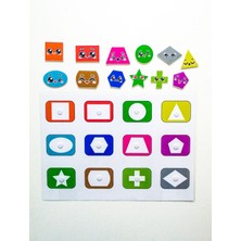 Renkli ve Şekilli Yüz Ifadeleri Öğretici Zeka Güçlendirme Oyunu