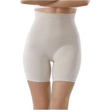 Kadın Ten Dikişsiz Bel Bacak Toparlayıcı Paçalı Body Korse 10043