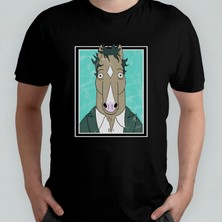 Pixxa Bojack Horseman Unisex %100 Pamuklu Bisiklet Yaka T-Shirt Model 2