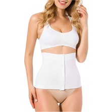 Kadın Beyaz Agraflı Bel Korse