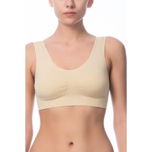 Kadın Ten Cup'lı Seamles Büstiyer Momslab 2411