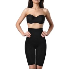 Kadın Siyah Uzun Göbek Korse