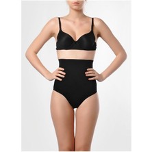 Kadın Siyah Dikişsiz Yüksek Bel Toparlayıcı Külot Korse 2465