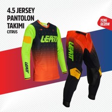 Leatt Turuncu Yeşil Jersey Pantolon Takımı