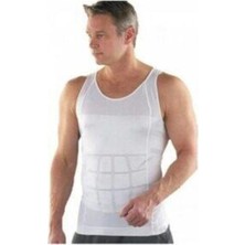 Erkek Slim N Lift Korse Atlet Tipi Göbek Incelten Toparlayıcı Beyaz