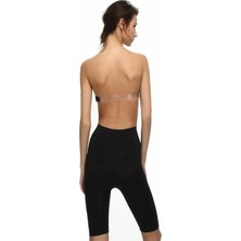 Kadın Siyah Toparlayıcı Silikonlu Uzun Göbekli Korse