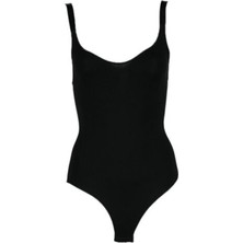 Kadın Siyah Dikişsiz Vücut Korse 2944