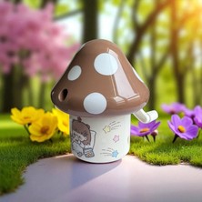 Cmk Sevimli Mantar Tasarımlı Kalemtraş, 4 Renk, Polka Noktalı, Çocuklar Için