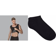 Fit ve Sağlıklı Bir Beden Erkek Sauna Atlet Babet Çorap Hediyeli