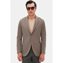 Twn Slim Fit Vizon Düz Kumaş Ceket 4EC04E301464M