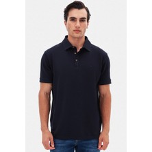 Ds Damat Regular Fit Lacivert Pike Dokulu T-Shirt 4HC146551001M