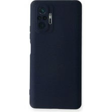 Xiaomi Redmi Note 10 Pro Kılıf Nano Içi Kadife Silikon - Lacivert