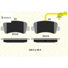 Arka Fren Balatasi 1 Fiş Master Iii-Movano B 10-.