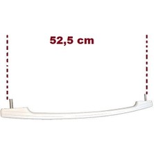 FullYedek Beko Eski Tip Fırın Kolu Pimli , Içerden Vida Tip Fırın Kapak Tutamak Kol