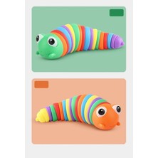 Renkli Esnek Eğitici Tırtıl Çocuklar Için Keyifli Oyuncak