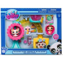 Bfs   5196 Littlest Pet Shop Minişler Eğlence Fabrikası Oyun Seti S1 -Sunman